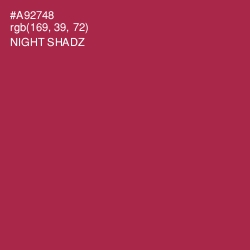 #A92748 - Night Shadz Color Image
